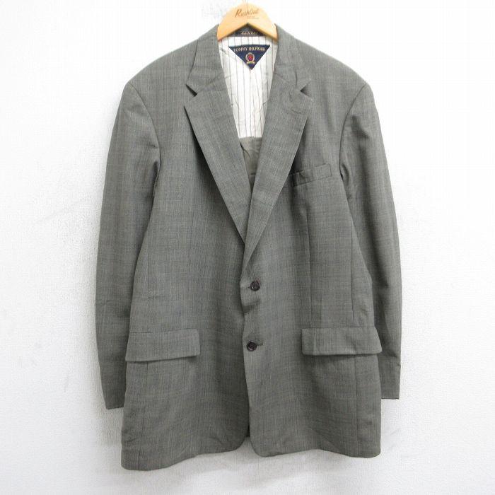 L/古着 トミーヒルフィガー 長袖 ブランド テーラード ジャケット