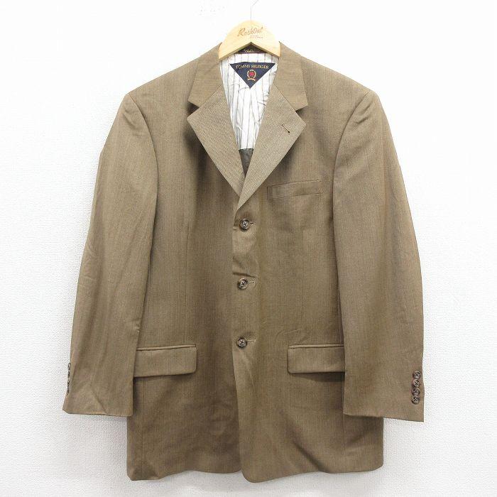 L/古着 トミーヒルフィガー 長袖 ブランド テーラード ジャケット