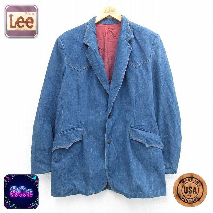 Lee（リー） M/古着 長袖 テーラード ジャケット メンズ 80年代 80s