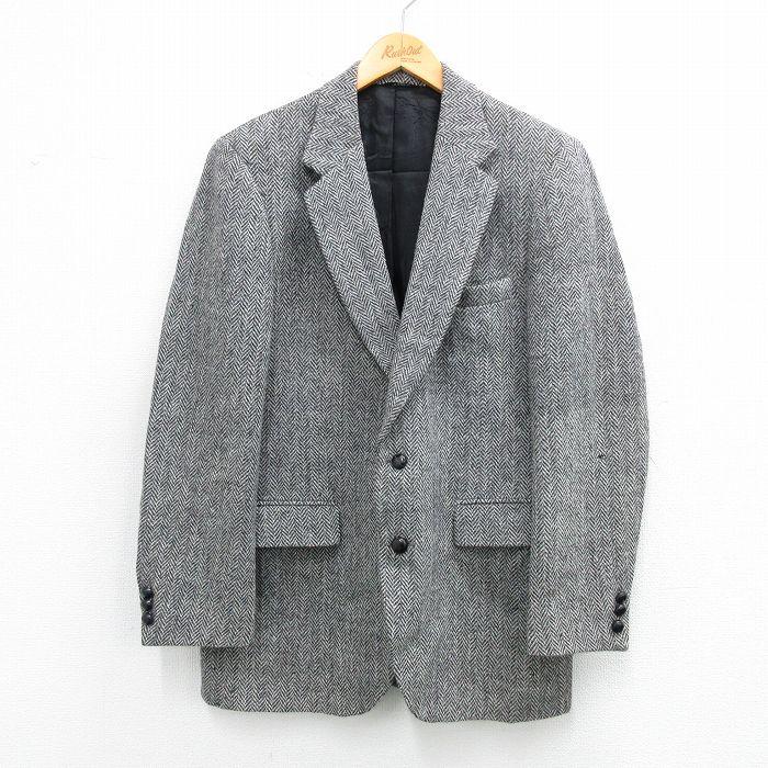 HARRIS TWEED（ハリスツイード） M/古着 長袖 テーラード ジャケット