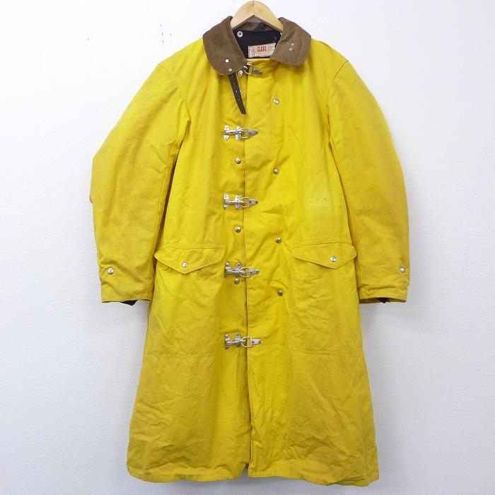 L 古着 長袖 ビンテージ ファイヤーマン コート 70s ロング丈 ダック地 黄 イエロー Spe dec11 中古 メンズ アウター Ouv 古着屋rushout 通販 Yahoo ショッピング