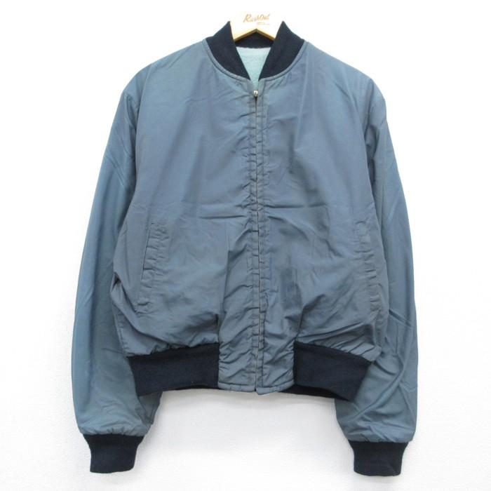 XL/古着 リバーシブル 長袖 ビンテージ ジャケット ナイロン メンズ 60