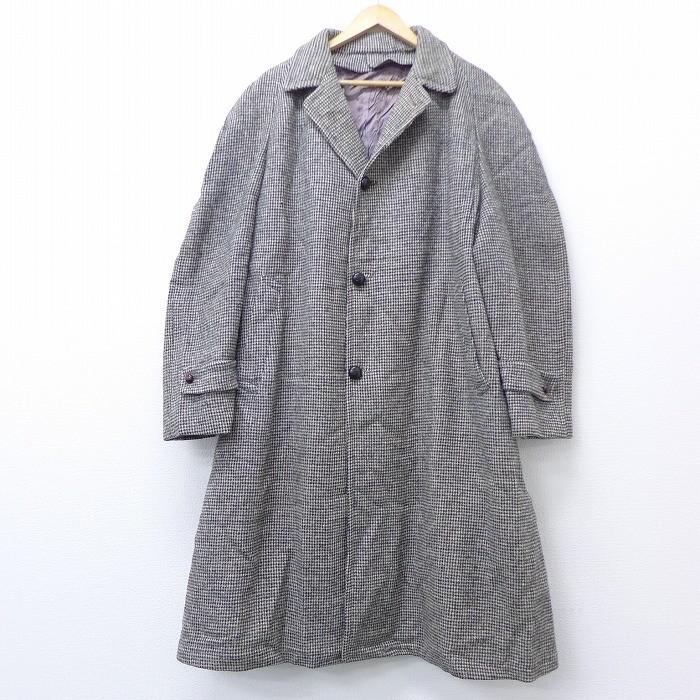 Xl 古着 長袖 ビンテージ ウール コート 70ｓ ハリスツイード Harris Tweed ロング丈 大きいサイズ 手織り ラグラン グレー 19nov14 中古 メンズ アウター Ouwl 古着屋rushout 通販 Yahoo ショッピング