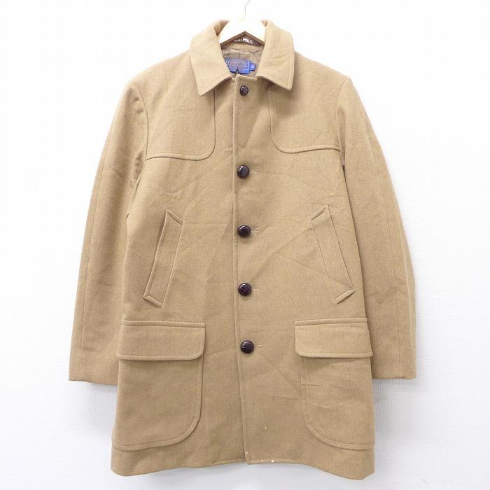 新着商品 L 古着 長袖 ウール ジャケット コート 80s ペンドルトン Pendleton ロング丈 ベージュ カーキ nov11 メンズ アウター 送料込 Www Muslimaidusa Org