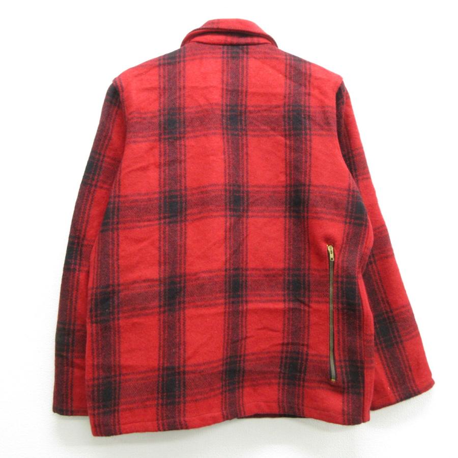 L 古着 長袖 ジャケット 70s 赤 レッド チェック dec01 中古 メンズ アウター Ouwl 古着屋rushout 通販 Yahoo ショッピング