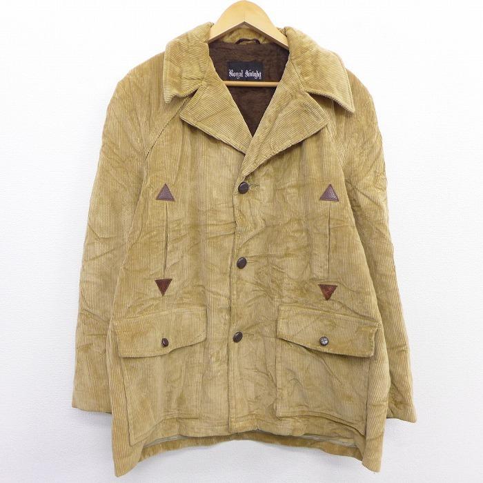 Xl 古着 長袖 コーデュロイ ジャケット 80s 太畝 ベージュ カーキ 内側ボア dec04 中古 メンズ アウター Ouwl 古着屋rushout 通販 Yahoo ショッピング