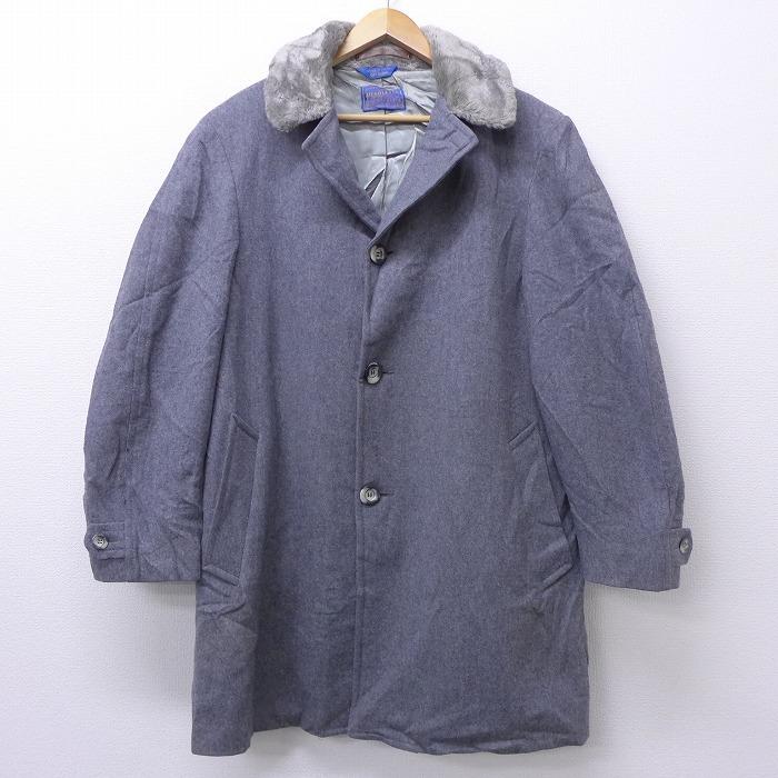 新作グッ ファーコート ウールコート/グレンチェック ペンドルトン PENDLETON - チェスターコート
