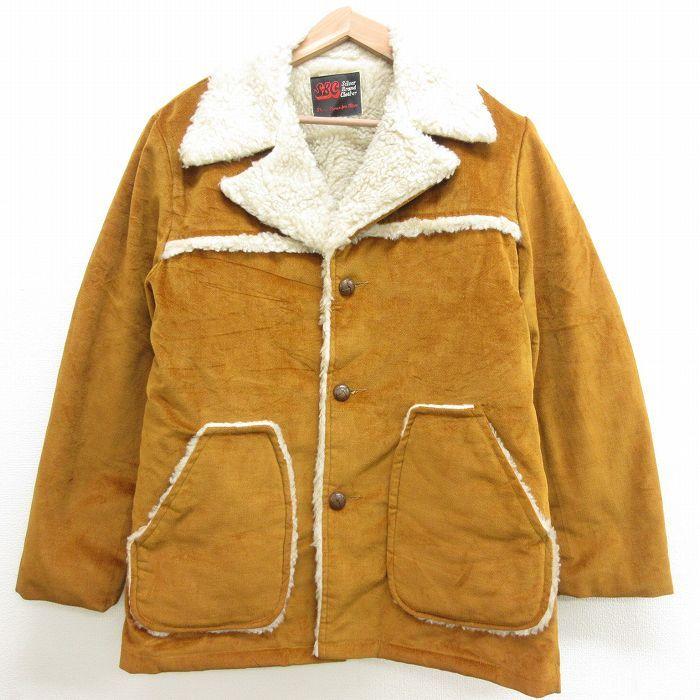 L/古着 長袖 コーデュロイ ランチ ジャケット コート メンズ 80s 内側ボア 茶 ブラウン 21nov01 中古 アウター  :ouwl21100295:古着屋RUSHOUT - 通販 - Yahoo!ショッピング