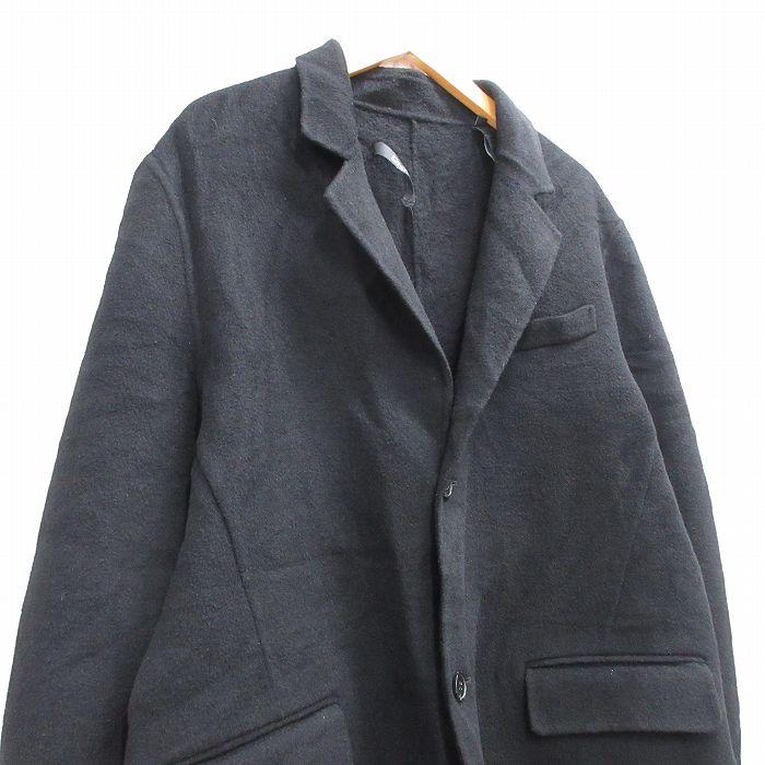 L/古着 ダナキャランニューヨーク DKNY 長袖 ウール コート メンズ ロング丈 黒 26jan05 DKNY（ダナ・キャラン・ニューヨーク） L/古着 長袖 ウール コート