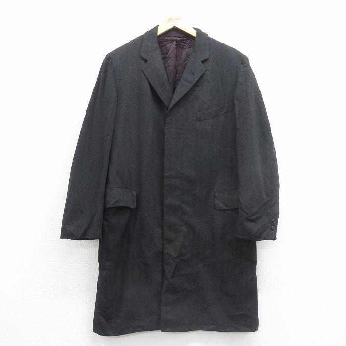 20%OFF】L/古着 長袖 ウール コート メンズ 80年代 80s ロング丈