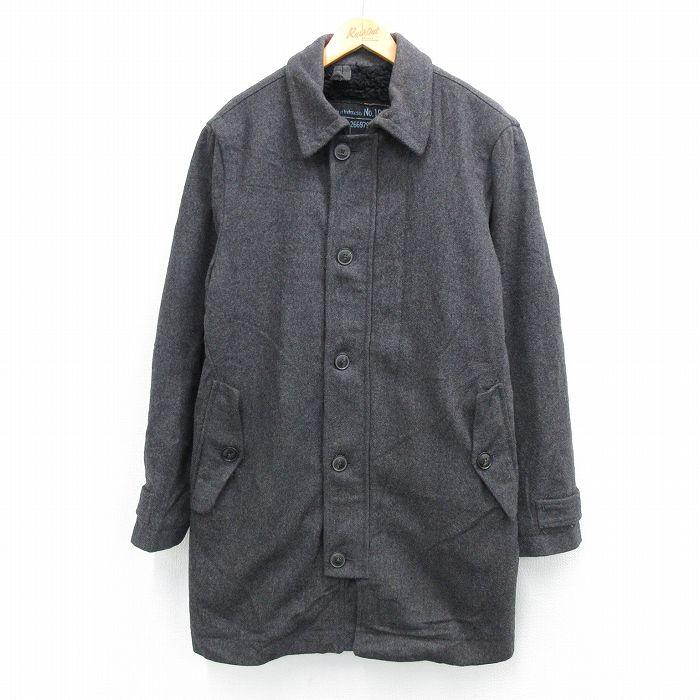 GAP（ギャップ） L/古着 長袖 ウール コート メンズ ロング丈 グレー