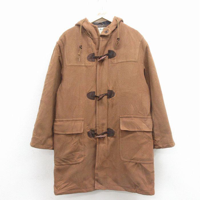 L/古着 エルエルビーン 長袖 ウール ダッフル コート パーカー メンズ 90年代 90s ロング丈 USA製 茶【spe】 26feb07 L.L.Bean（エルエルビーン） 【20%OFF】L/古着 長袖 ウール ダッフル