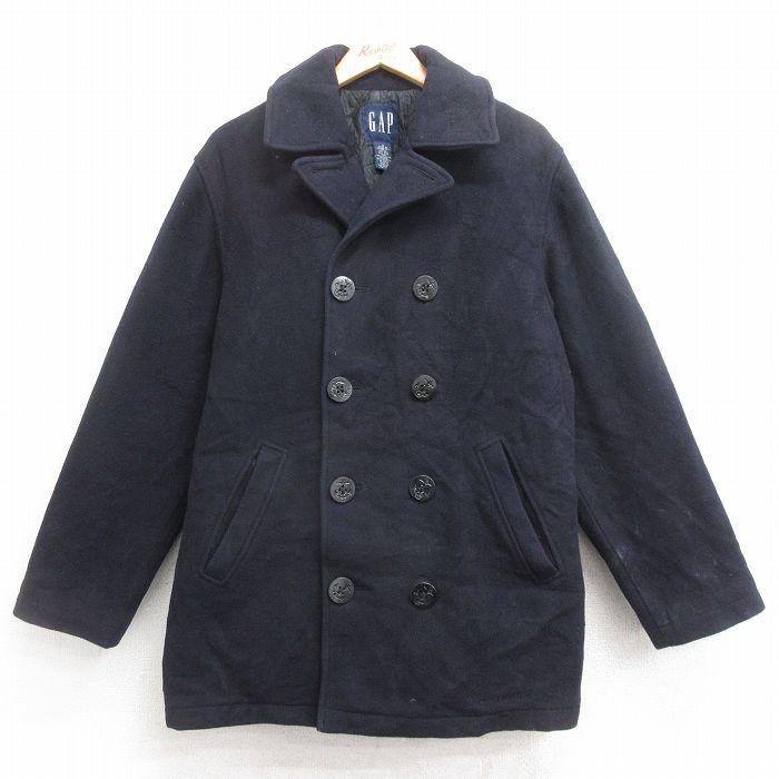 【最終値下げ】00’s old GAP Pコートネイビー　XXL GAP（ギャップ） L/古着 長袖 ウール Pコート ピーコート メンズ 00