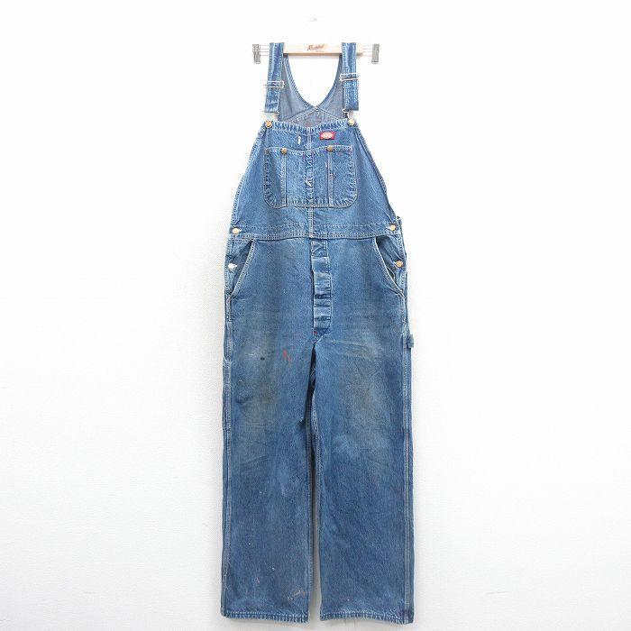 Dickies（ディッキーズ） W42/古着 オーバーオール メンズ 80年代 80s