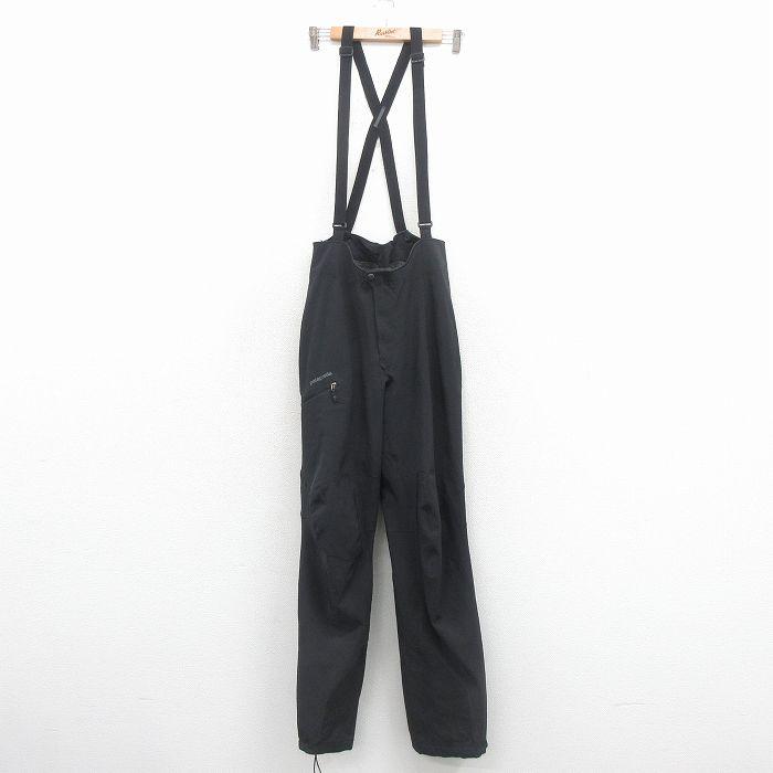 Patagonia フリース　オーバーオール patagonia（パタゴニア） W31/古着 オーバーオール メンズ 黒 内側