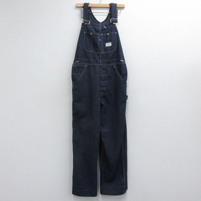 W32/古着 シアーズ オーバーオール メンズ 80年代 80s ネイビー デニム 26jul06 W32/古着 シアーズ オーバーオール メンズ 80年代 80s ネイビー デニム
