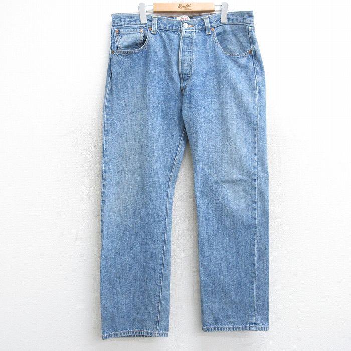 リーバイス501 Levis W38 青 90s USA製 古着 17424 Levi's（リーバイス） W38/古着 ジーンズ Levis 501 メンズ コットン