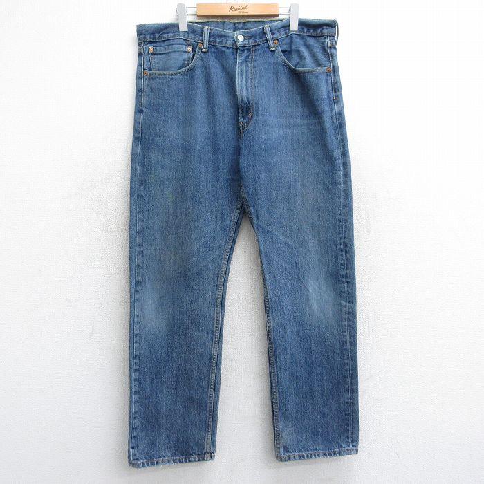 Levi's（リーバイス） W38/古着 Levis 505 メンズ ヒゲ コットン 紺