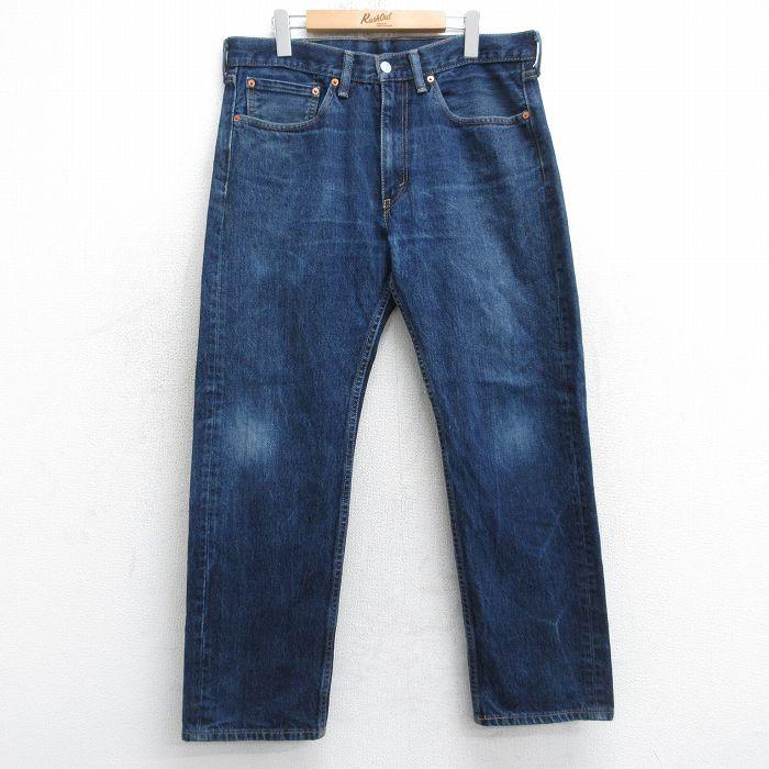Levi's（リーバイス） W34/古着 Levis 505 メンズ ヒゲ コットン 濃紺