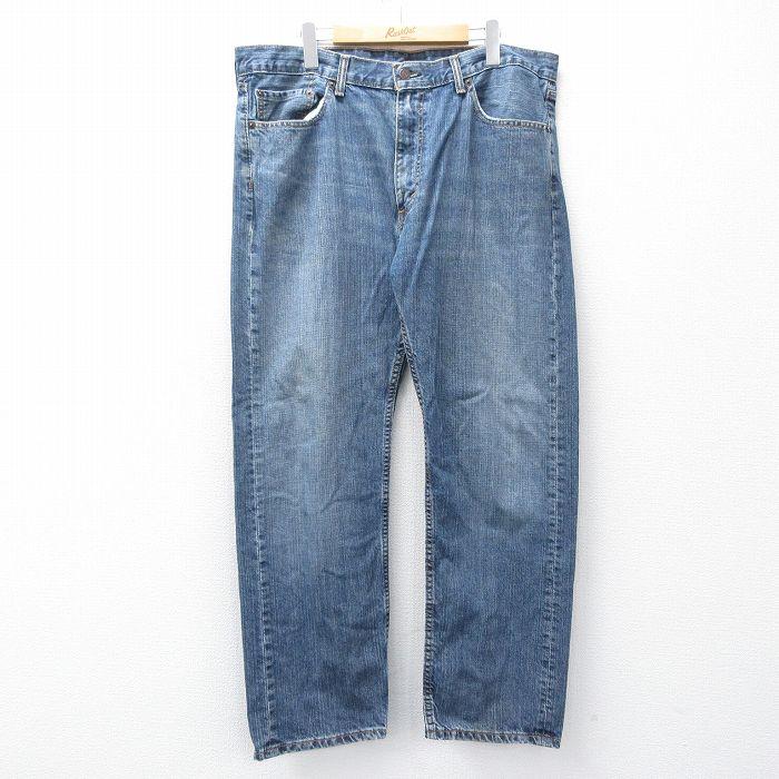 アメリカ製　リーバイス505 W38 デニム　ジーンズ W38/古着 ジーンズ Levis リーバイス 505 メンズ ヒゲ コットン 濃紺