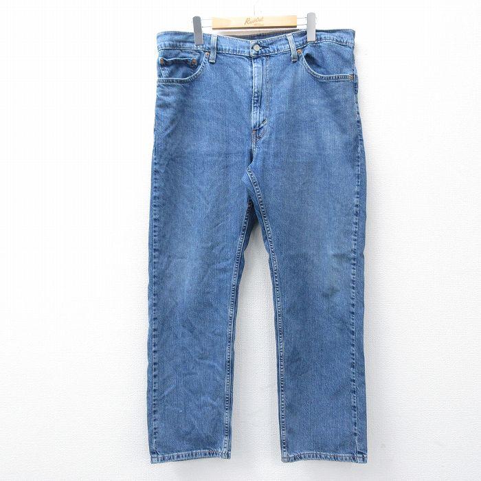 W34/古着 リーバイス Levis 550 メンズ 00s 薄紺 ネイビー デニム