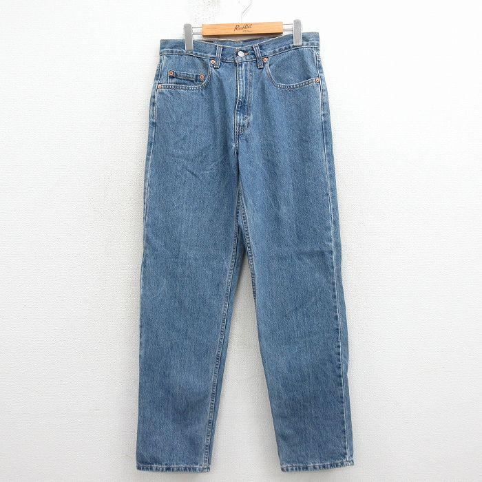 W32/古着 ジーンズ Levis リーバイス 550 メンズ 00年代 00s テーパード コットン カナダ製 紺 デニム【spe】 26apr07 Levi's（リーバイス） W32/古着 ジーンズ Levis 550 メンズ 00年代 00s