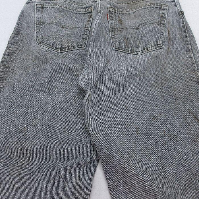 W35/古着 ジーンズ Levis リーバイス 550 メンズ 90年代 90s テーパード USA製 ブラック デニム【spe】 26jun23 Levi's（リーバイス） W35/古着 ジーンズ Levis 550 メンズ 90年代 90s