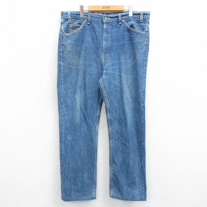 W40/古着 ジーンズ Levis リーバイス 505 メンズ 90年代 90s 大きいサイズ USA製 ネイビー デニム 26jun30 W40/古着 ジーンズ Levis リーバイス 505 メンズ 90年代 90s 大きい