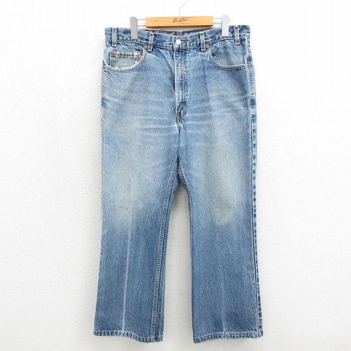 W33/古着 ジーンズ Levis リーバイス 517 メンズ 00年代 00s ブーツカット ヒゲ ネイビー デニム 26jul01 Levi's（リーバイス） W33/古着 ジーンズ Levis 517 メンズ 00年代 00s
