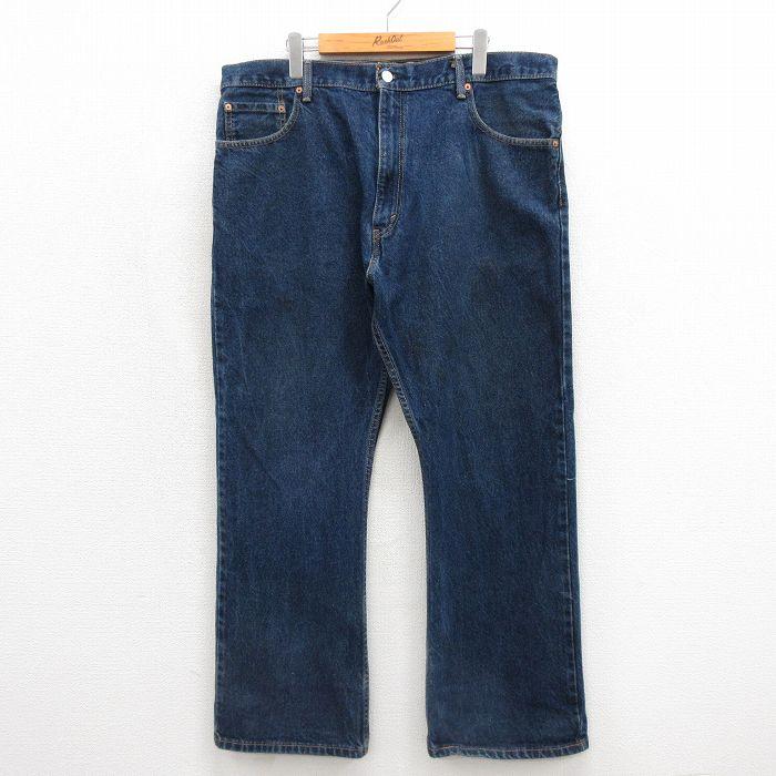 W40/古着 ジーンズ Levis リーバイス 517 メンズ ブーツカット 大きいサイズ コットン ネイビー デニム 26jul15 Levi's（リーバイス） W40/古着 ジーンズ Levis 517 メンズ ブーツ