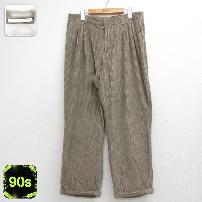 Perry Ellis（ペリーエリス） W34/古着 コーデュロイ パンツ メンズ 90