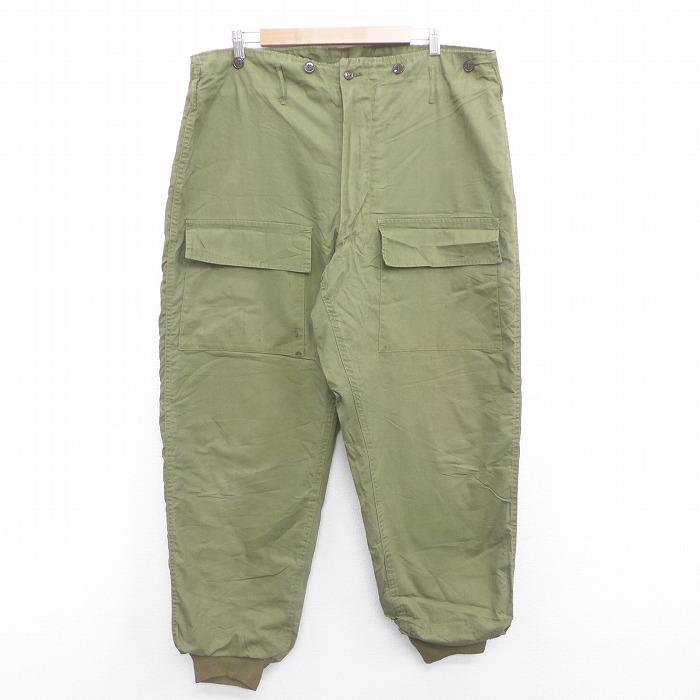 W39 古着 ビンテージ ミリタリー パンツ 50s 大きいサイズ タロン 緑 グリーン 内側アルパカ Spe dec14 中古 メンズ ボトムス ロング Pami 古着屋rushout 通販 Yahoo ショッピング