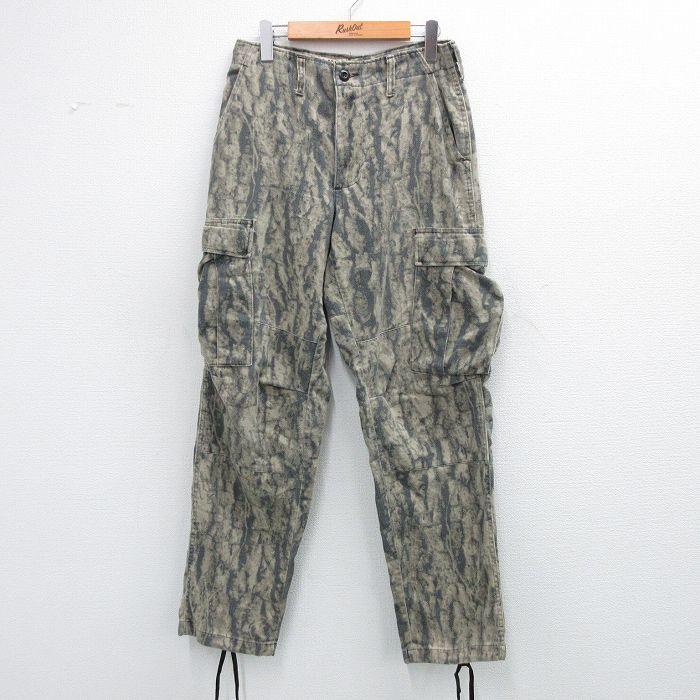 W30/古着 CAMCO ミリタリー カーゴ パンツ メンズ 90s コンバット