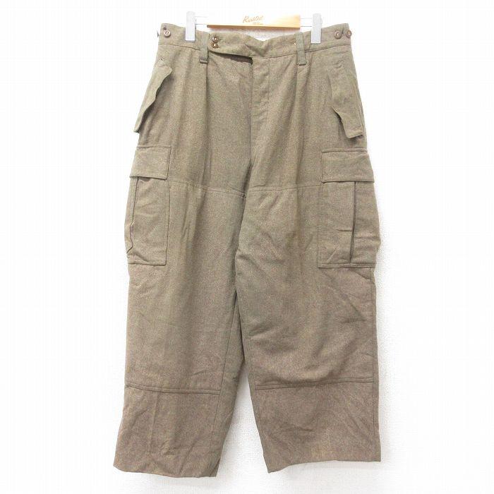 W32/古着 ビンテージ ミリタリー カーゴ パンツ メンズ 60年代 60s