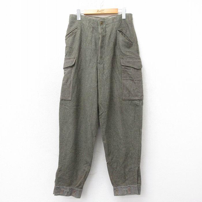 40s W30/古着 ビンテージ ミリタリー カーゴ パンツ メンズ 40年代