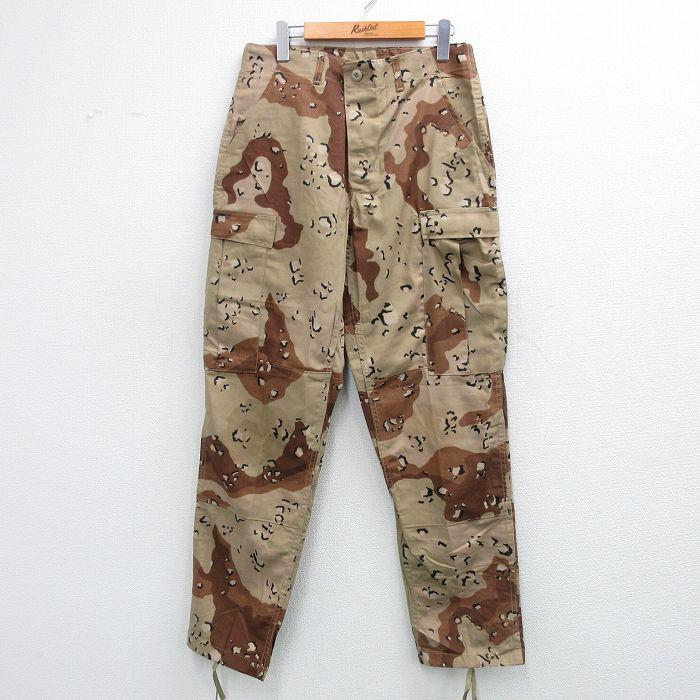 W32/古着 ミリタリー カーゴ パンツ メンズ 90年代 90s コンバット 