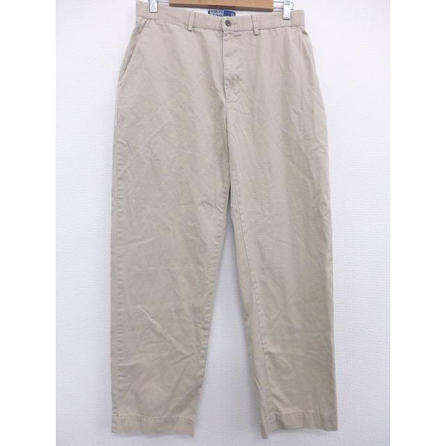W32 古着 パンツ ラルフローレン Ralph Lauren 薄ベージュ 19feb25 中古 メンズ ボトムス ロング Par 古着屋rushout 通販 Yahoo ショッピング