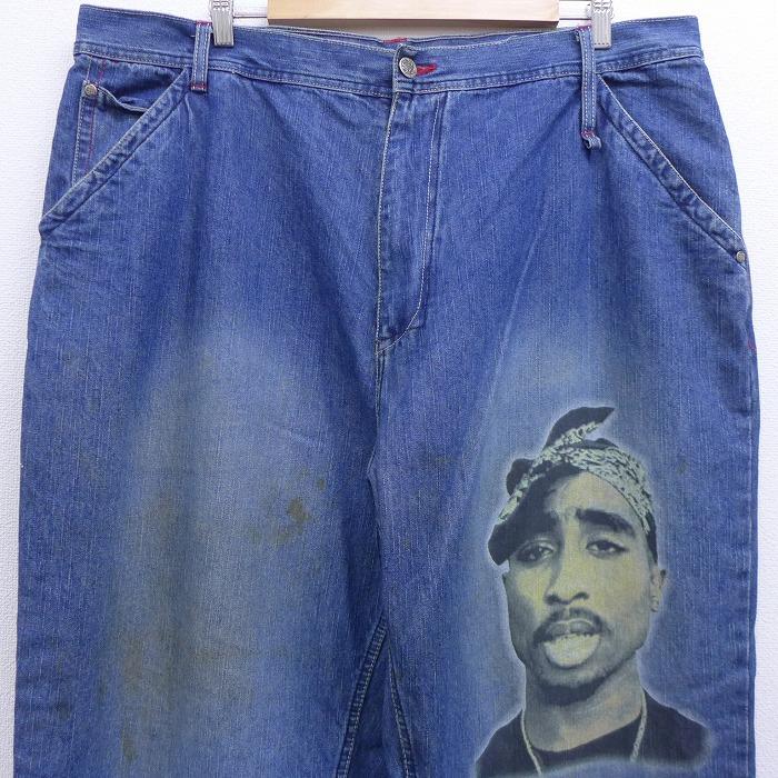 大きめ】MAKAVELI ワイド デニム W36 L34