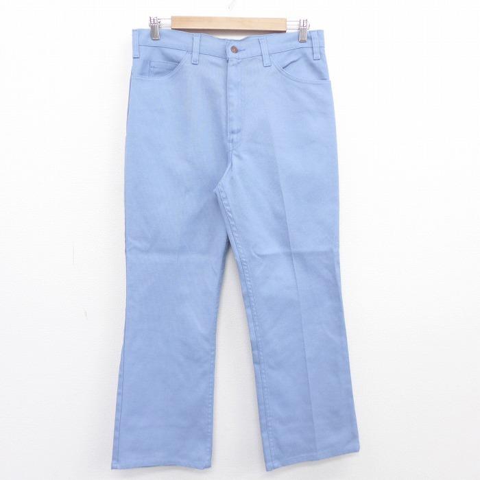 W32 古着 パンツ 80s リーバイス Levis 517 ブーツカット スタプレ 水色 Spe oct13 中古 メンズ ボトムス ロング Par 古着屋rushout 通販 Yahoo ショッピング