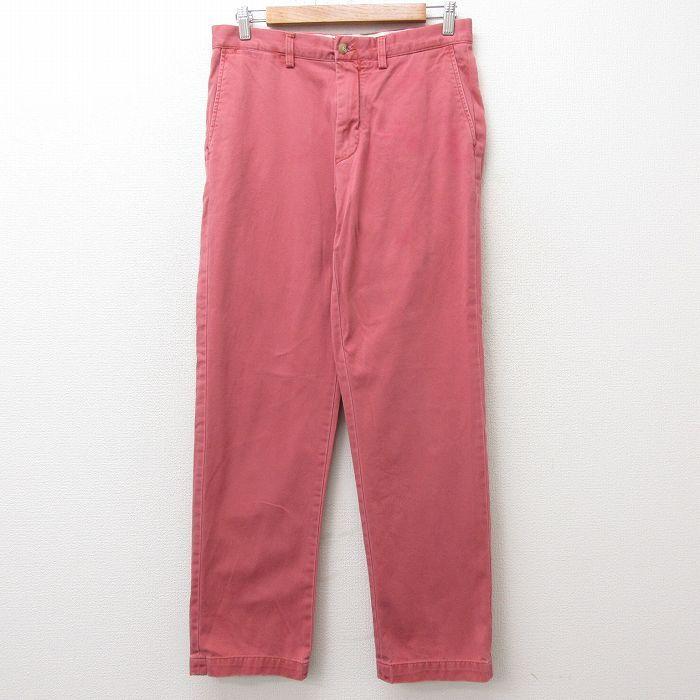 W32 古着 ラルフローレン Ralph Lauren ブランド チノ パンツ チノパン メンズ コットン 赤 レッド 21jul05 中古 ボトムス ロング Par 古着屋rushout 通販 Yahoo ショッピング