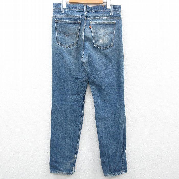 W33/古着 リーバイス Levis 509 ジーンズ メンズ 80s ヒゲ テーパード 紺 ネイビー デニム【..spe】 23sep20 中古 ボトムス ジーパン G｜furugiyarushout｜03