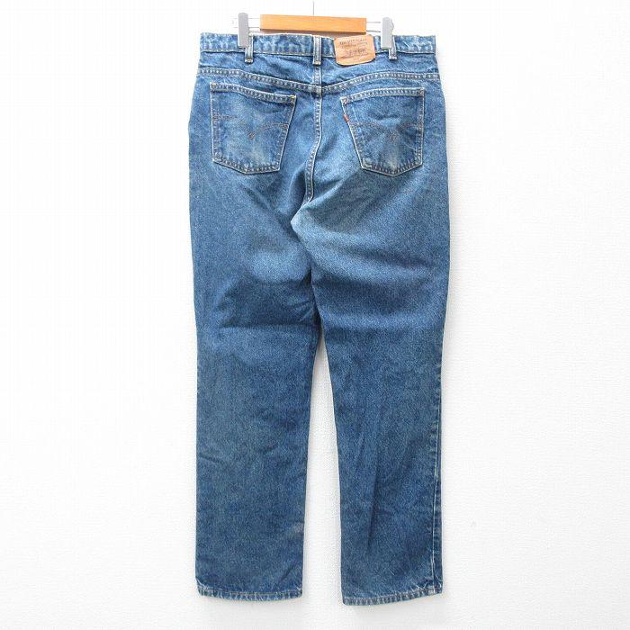 W35/古着 リーバイス Levis 619 ジーンズ メンズ 00s コットン 紺 ネイビー デニム 23dec08 中古 ボトムス ジーパン Gパン ロング パン｜furugiyarushout｜03