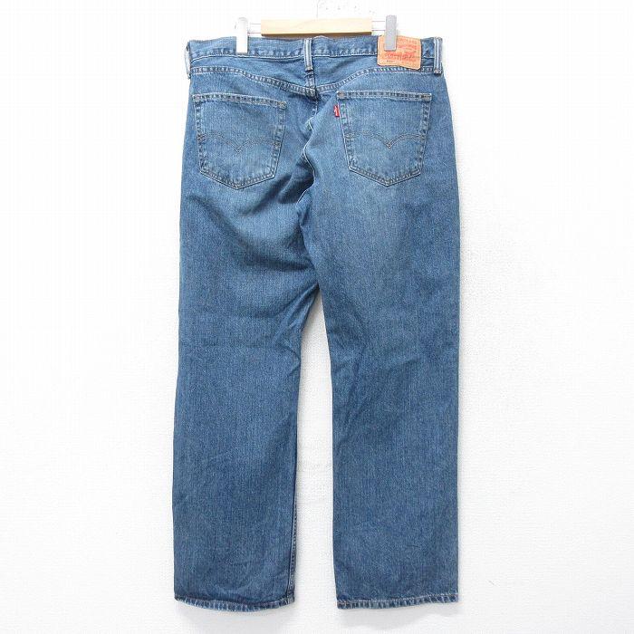 W36/古着 リーバイス Levis 559 ジーンズ メンズ ヒゲ コットン 紺 ネイビー デニム 23dec16 中古 ボトムス ジーパン Gパン ロング パ｜furugiyarushout｜03