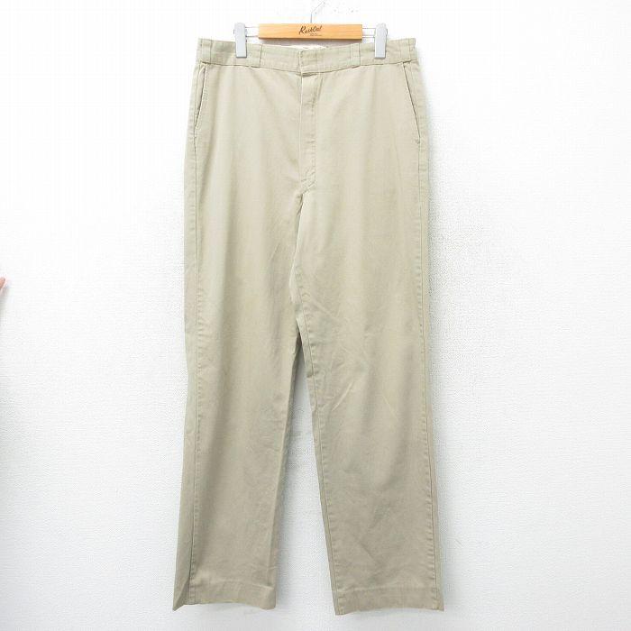 W34/古着 ディッキーズ Dickies ワーク チノ パンツ チノパン メンズ 