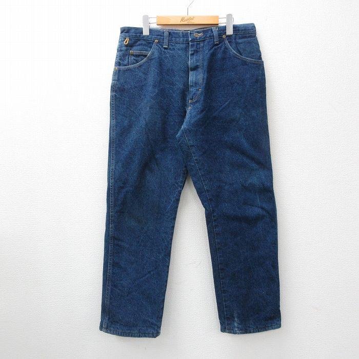 Wrangler W36/古着 ラングラー ジーンズ メンズ 90s コットン 紺 