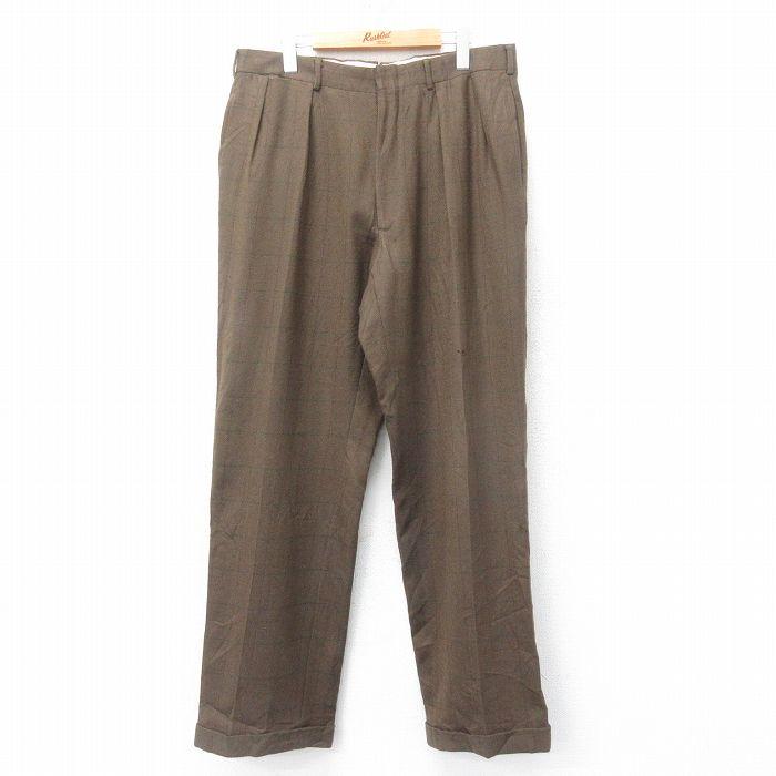 W36/古着 ラルフローレン ブランド スラックス パンツ メンズ 90s 