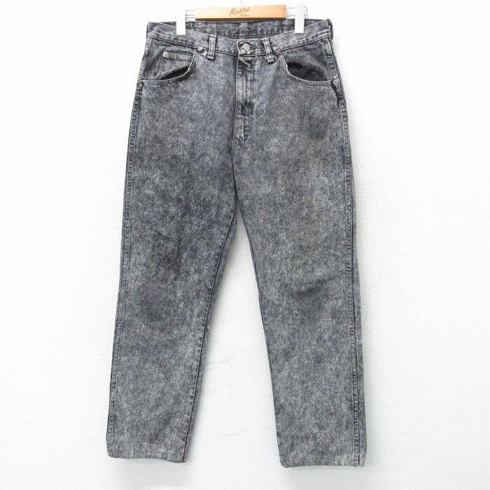 Wrangler（ラングラー） W34/古着 ジーンズ メンズ 80s ケミカル
