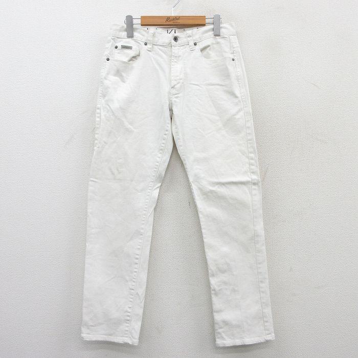 Calvin Klein W30/古着 カルバンクライン ジーンズ メンズ 白