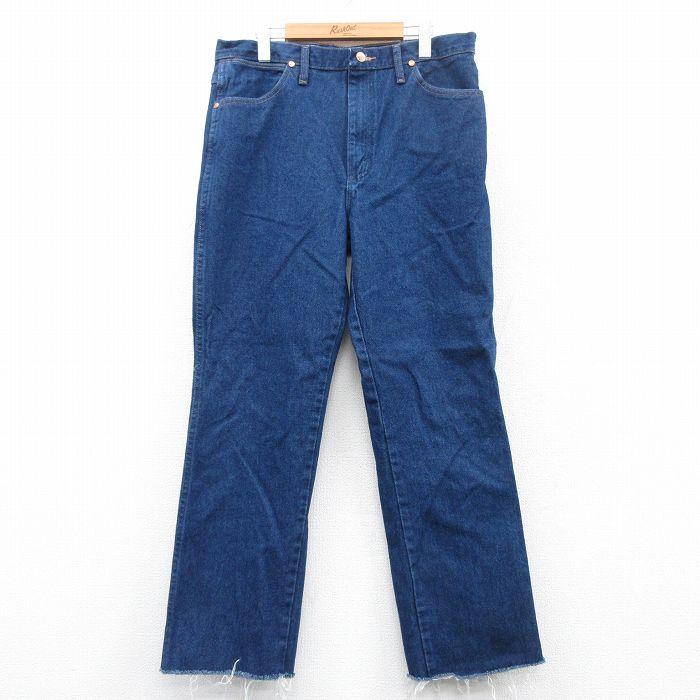 Wrangler（ラングラー） W36/古着 ジーンズ メンズ コットン 濃紺