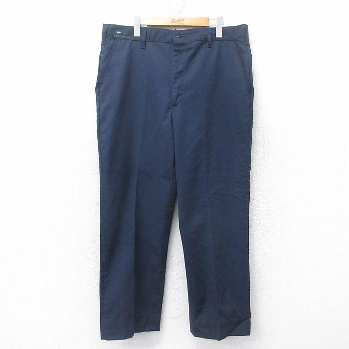 W38/古着 ワーク パンツ メンズ 90s 紺 ネイビー spe 25jun19 中古